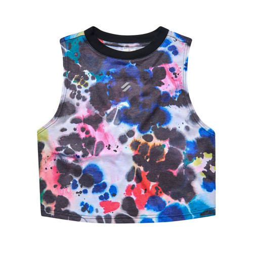 Superdry Γυναικεία αμάνικη μπλούζα Run Cropped Loose Vest